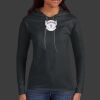 Ladies 100% Ring Spun Cotton Long Sleeve Hooded T Shirt Thumbnail