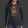 Ladies 100% Ring Spun Cotton Long Sleeve Hooded T Shirt Thumbnail