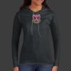 Ladies 100% Ring Spun Cotton Long Sleeve Hooded T Shirt Thumbnail