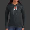 Ladies 100% Ring Spun Cotton Long Sleeve Hooded T Shirt Thumbnail