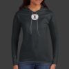 Ladies 100% Ring Spun Cotton Long Sleeve Hooded T Shirt Thumbnail