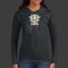 Ladies 100% Ring Spun Cotton Long Sleeve Hooded T Shirt Thumbnail