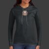 Ladies 100% Ring Spun Cotton Long Sleeve Hooded T Shirt Thumbnail