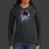Ladies 100% Ring Spun Cotton Long Sleeve Hooded T Shirt Thumbnail