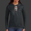 Ladies 100% Ring Spun Cotton Long Sleeve Hooded T Shirt Thumbnail