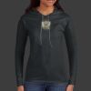 Ladies 100% Ring Spun Cotton Long Sleeve Hooded T Shirt Thumbnail