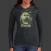 Ladies 100% Ring Spun Cotton Long Sleeve Hooded T Shirt Thumbnail