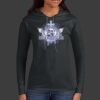 Ladies 100% Ring Spun Cotton Long Sleeve Hooded T Shirt Thumbnail