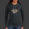 Ladies 100% Ring Spun Cotton Long Sleeve Hooded T Shirt Thumbnail