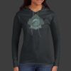 Ladies 100% Ring Spun Cotton Long Sleeve Hooded T Shirt Thumbnail