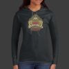 Ladies 100% Ring Spun Cotton Long Sleeve Hooded T Shirt Thumbnail