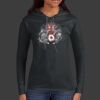 Ladies 100% Ring Spun Cotton Long Sleeve Hooded T Shirt Thumbnail