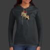 Ladies 100% Ring Spun Cotton Long Sleeve Hooded T Shirt Thumbnail