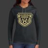 Ladies 100% Ring Spun Cotton Long Sleeve Hooded T Shirt Thumbnail
