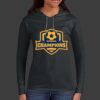 Ladies 100% Ring Spun Cotton Long Sleeve Hooded T Shirt Thumbnail