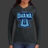 Ladies 100% Ring Spun Cotton Long Sleeve Hooded T Shirt Thumbnail