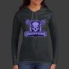 Ladies 100% Ring Spun Cotton Long Sleeve Hooded T Shirt Thumbnail