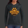 Ladies 100% Ring Spun Cotton Long Sleeve Hooded T Shirt Thumbnail