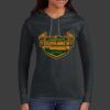 Ladies 100% Ring Spun Cotton Long Sleeve Hooded T Shirt Thumbnail