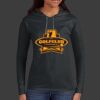 Ladies 100% Ring Spun Cotton Long Sleeve Hooded T Shirt Thumbnail