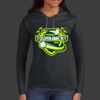 Ladies 100% Ring Spun Cotton Long Sleeve Hooded T Shirt Thumbnail