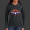 Ladies 100% Ring Spun Cotton Long Sleeve Hooded T Shirt Thumbnail