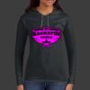 Ladies 100% Ring Spun Cotton Long Sleeve Hooded T Shirt Thumbnail
