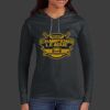 Ladies 100% Ring Spun Cotton Long Sleeve Hooded T Shirt Thumbnail