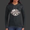 Ladies 100% Ring Spun Cotton Long Sleeve Hooded T Shirt Thumbnail