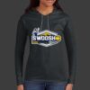 Ladies 100% Ring Spun Cotton Long Sleeve Hooded T Shirt Thumbnail