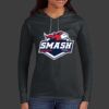 Ladies 100% Ring Spun Cotton Long Sleeve Hooded T Shirt Thumbnail