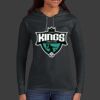 Ladies 100% Ring Spun Cotton Long Sleeve Hooded T Shirt Thumbnail