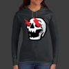 Ladies 100% Ring Spun Cotton Long Sleeve Hooded T Shirt Thumbnail