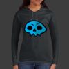 Ladies 100% Ring Spun Cotton Long Sleeve Hooded T Shirt Thumbnail