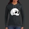 Ladies 100% Ring Spun Cotton Long Sleeve Hooded T Shirt Thumbnail