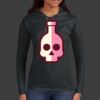 Ladies 100% Ring Spun Cotton Long Sleeve Hooded T Shirt Thumbnail