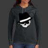 Ladies 100% Ring Spun Cotton Long Sleeve Hooded T Shirt Thumbnail