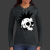 Ladies 100% Ring Spun Cotton Long Sleeve Hooded T Shirt Thumbnail
