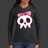 Ladies 100% Ring Spun Cotton Long Sleeve Hooded T Shirt Thumbnail