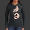Ladies 100% Ring Spun Cotton Long Sleeve Hooded T Shirt Thumbnail