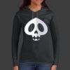 Ladies 100% Ring Spun Cotton Long Sleeve Hooded T Shirt Thumbnail