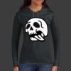 Ladies 100% Ring Spun Cotton Long Sleeve Hooded T Shirt Thumbnail