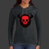 Ladies 100% Ring Spun Cotton Long Sleeve Hooded T Shirt Thumbnail