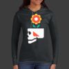 Ladies 100% Ring Spun Cotton Long Sleeve Hooded T Shirt Thumbnail