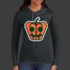 Ladies 100% Ring Spun Cotton Long Sleeve Hooded T Shirt Thumbnail