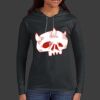 Ladies 100% Ring Spun Cotton Long Sleeve Hooded T Shirt Thumbnail