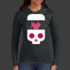 Ladies 100% Ring Spun Cotton Long Sleeve Hooded T Shirt Thumbnail