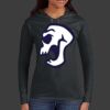 Ladies 100% Ring Spun Cotton Long Sleeve Hooded T Shirt Thumbnail