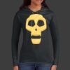 Ladies 100% Ring Spun Cotton Long Sleeve Hooded T Shirt Thumbnail