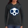 Ladies 100% Ring Spun Cotton Long Sleeve Hooded T Shirt Thumbnail